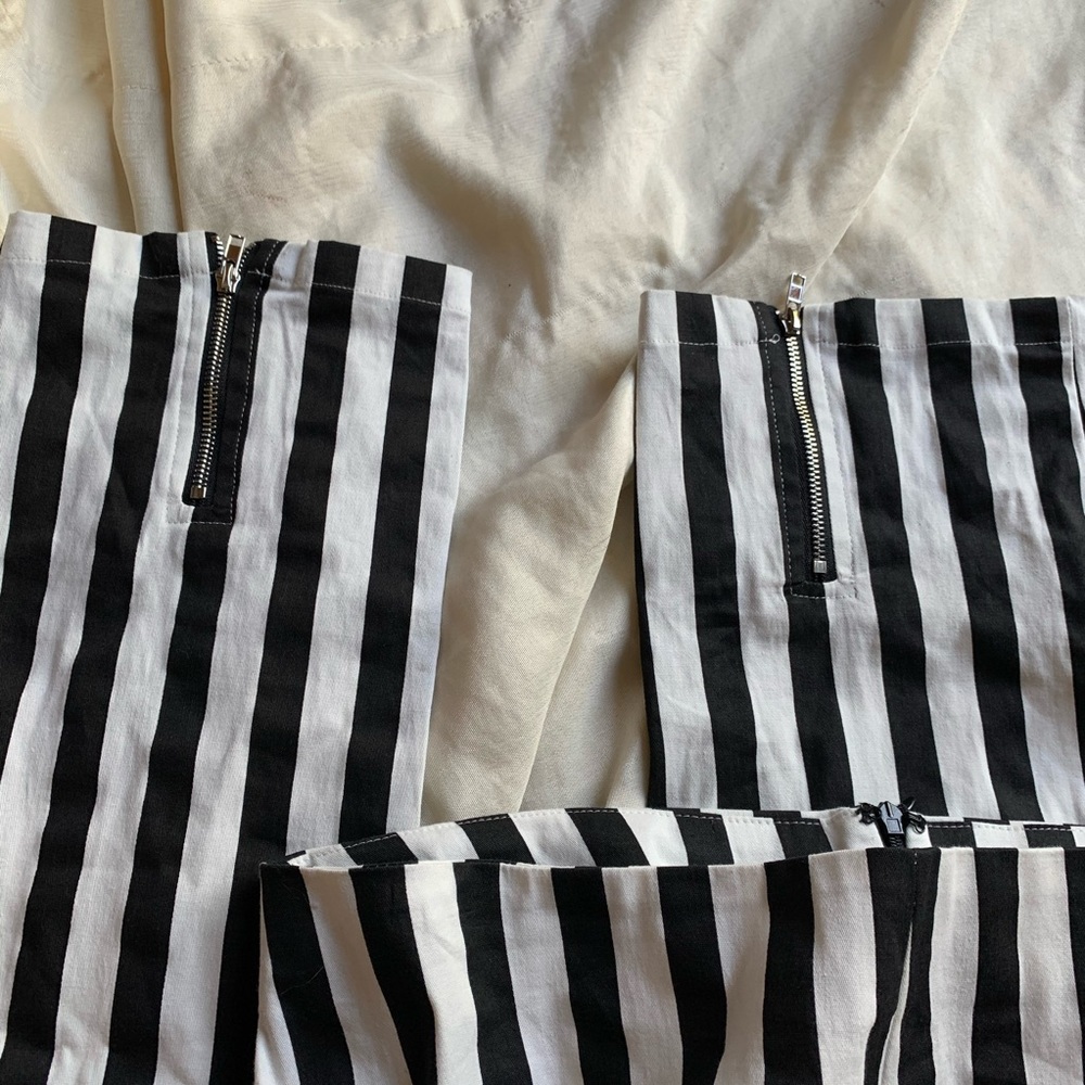 By the way Loran Zip Up Pant in Black & White - Picture 4 of 6